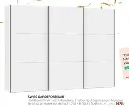 Daells Bolighus SWISS GARDEROBESKAB tilbud