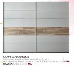 Daells Bolighus CADORE GARDEROBESKAB tilbud