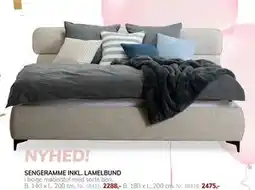 Daells Bolighus SENGERAMME INKL. LAMELBUND tilbud