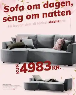 Daells Bolighus SMART SOVESOFA tilbud