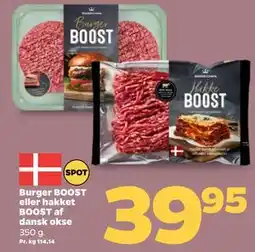 Netto Burger BOOST eller hakket BOOST af dansk okse tilbud