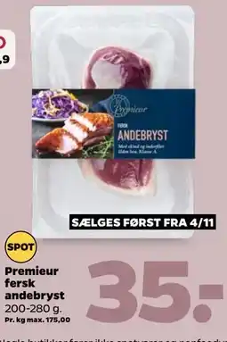 Netto Premieur fersk andebryst tilbud