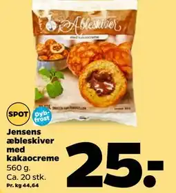 Netto Jensens æbleskiver med kakaocreme tilbud