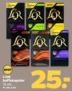 Netto L'OR kaffekapsler tilbud