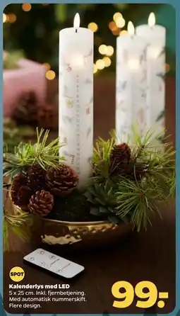 Netto Kalenderlys med LED tilbud