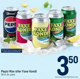 REMA 1000 Pepsi Max eller Faxe Kondi tilbud