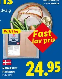 Lidl MADVÆRKET Flæskesteg tilbud
