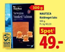 Lidl NAUTICA Koldrøget laks tilbud