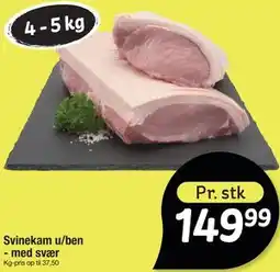 Fakta Tyskland Svinekam u/ben - med svær tilbud