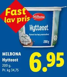 Lidl MILBONA Hytteost tilbud