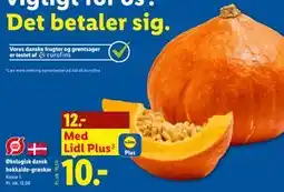 Lidl Økologisk dansk hokkaido-græskar tilbud
