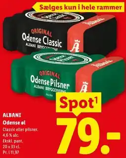 Lidl ALBANI Odense øl tilbud