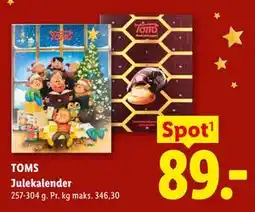 Lidl TOMS Julekalender tilbud