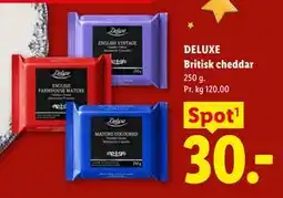 Lidl DELUXE Britisk cheddar tilbud