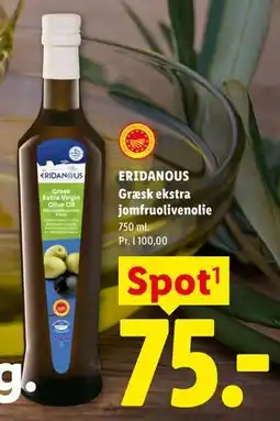 Lidl ERIDANOUS Græsk ekstra jomfruolivenolie tilbud