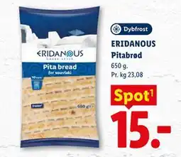 Lidl ERIDANOUS Pitabrød tilbud