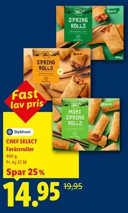 Lidl CHEF SELECT Forårsruller tilbud