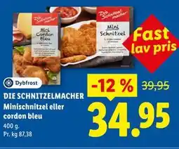 Lidl DIE SCHNITZELMACHER Minischnitzel eller cordon bleu tilbud