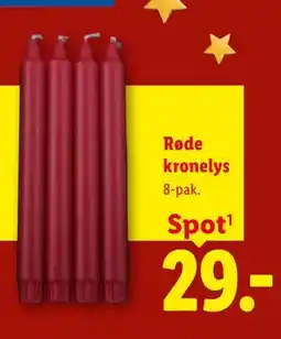 Lidl Røde kronelys tilbud