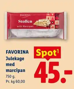 Lidl FAVORINA Julekage med marcipan tilbud