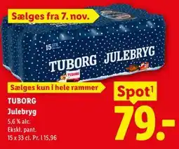 Lidl TUBORG Julebryg tilbud