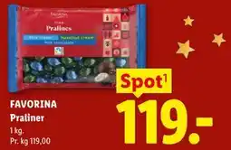 Lidl FAVORINA Praliner tilbud