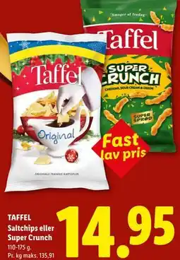 Lidl TAFFEL Saltchips eller Super Crunch tilbud