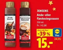 Lidl JENSENS Ande- eller flæskestegssauce, App-pris tilbud