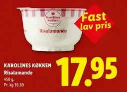 Lidl KAROLINES KØKKEN Risalamande tilbud