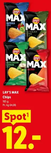 Lidl LAY'S MAX Chips tilbud