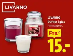 Lidl LIVARNO Duftlys i glas tilbud