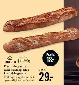 Bilka Durumbaguette med hvidløg eller Surdejsbaguette tilbud