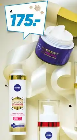 Bilka Nivea Luminous Anti Dark-spot day fluid eller natcreme tilbud