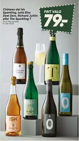 Bilka Château del Ish Sparkling, Leitz Eins Zwei Zero, Richard Juhlin eller The Sparkling T tilbud