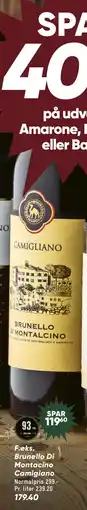 Bilka Brunello Di Montacino Camigiano tilbud