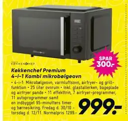 Bilka Køkkenchef Premium 4-i-1 Kombi mikrobølgeovn tilbud