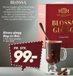 Bilka Blossa gløgg Bag-in-Box tilbud