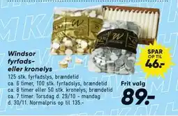 Bilka Windsor fyrfads- eller kronelys tilbud