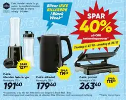 Bilka SPAR 40% på OBH køkkenelapparater tilbud
