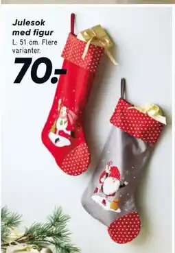 Bilka Julesok med figur tilbud