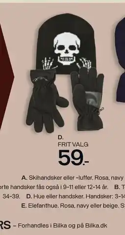 Bilka Hue eller handsker tilbud