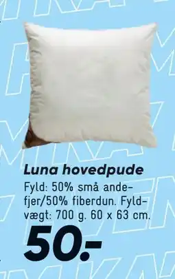 Bilka Luna hovedpude tilbud