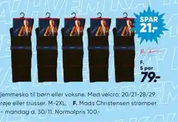 Bilka Mads Christensen strømper tilbud