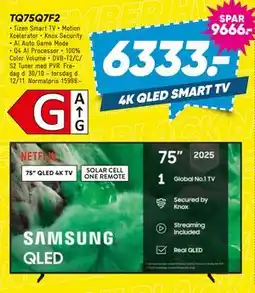 Bilka SAMSUNG TQ75Q7F2 tilbud