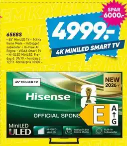 Bilka HISENSE 65E8S tilbud