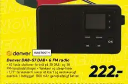 Bilka Denver DAB-57 DAB+ & FM radio tilbud