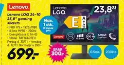 Bilka Lenovo LOQ 24-10 23,8” gaming skærm tilbud