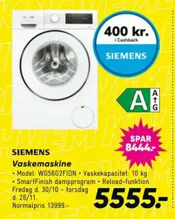 Bilka SIEMENS Vaskemaskine tilbud