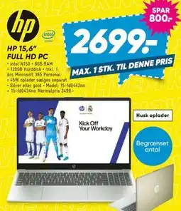 Bilka HP 15,6 FULL HD PC tilbud