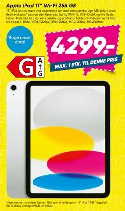 Bilka Apple iPad 11” Wi-Fi 256 GB tilbud